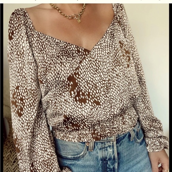 NWT Lush Crop Blouse S - Picture 1 of 1